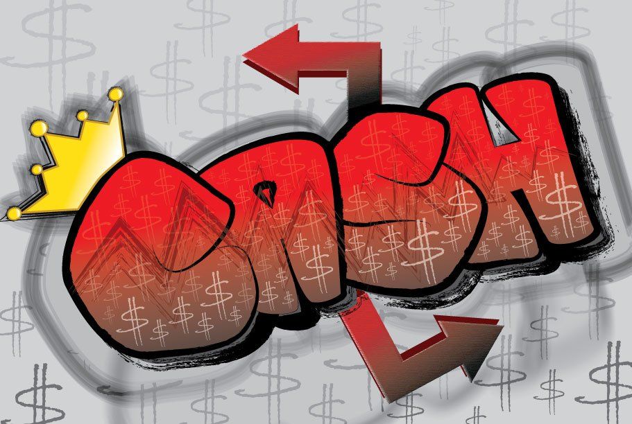 Cash Graffiti Vector