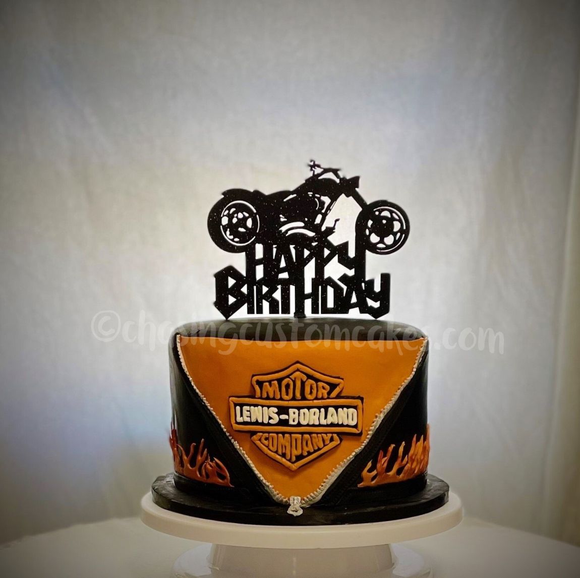 Harley Davidson style cake