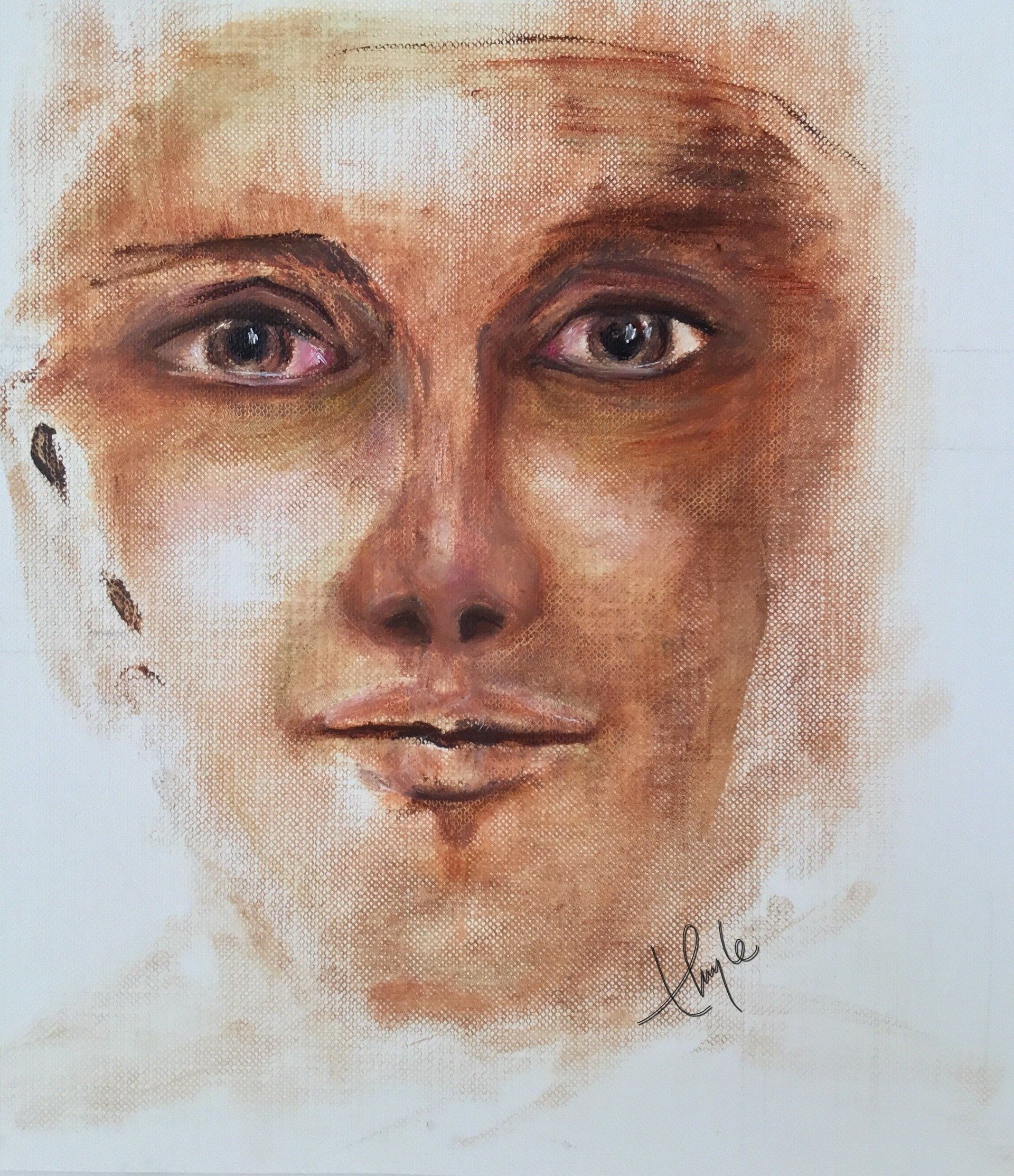 portrait, oil on canvas, thuylestudio, spirititual