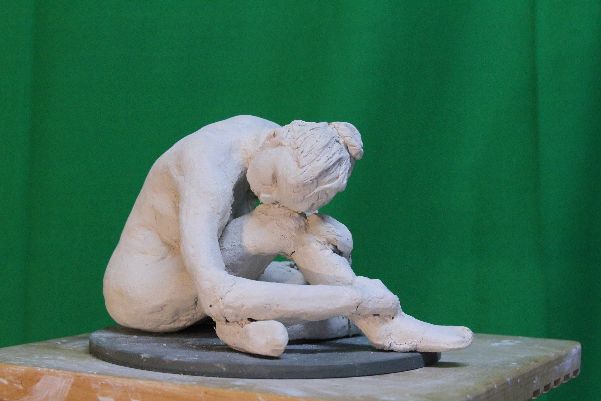 clay sculpture, figure sculpture