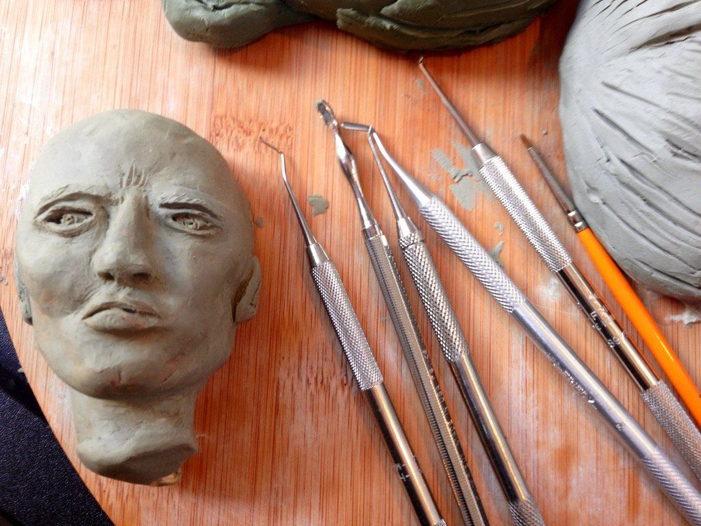 3d portrait, sculpture, bust, face, human face