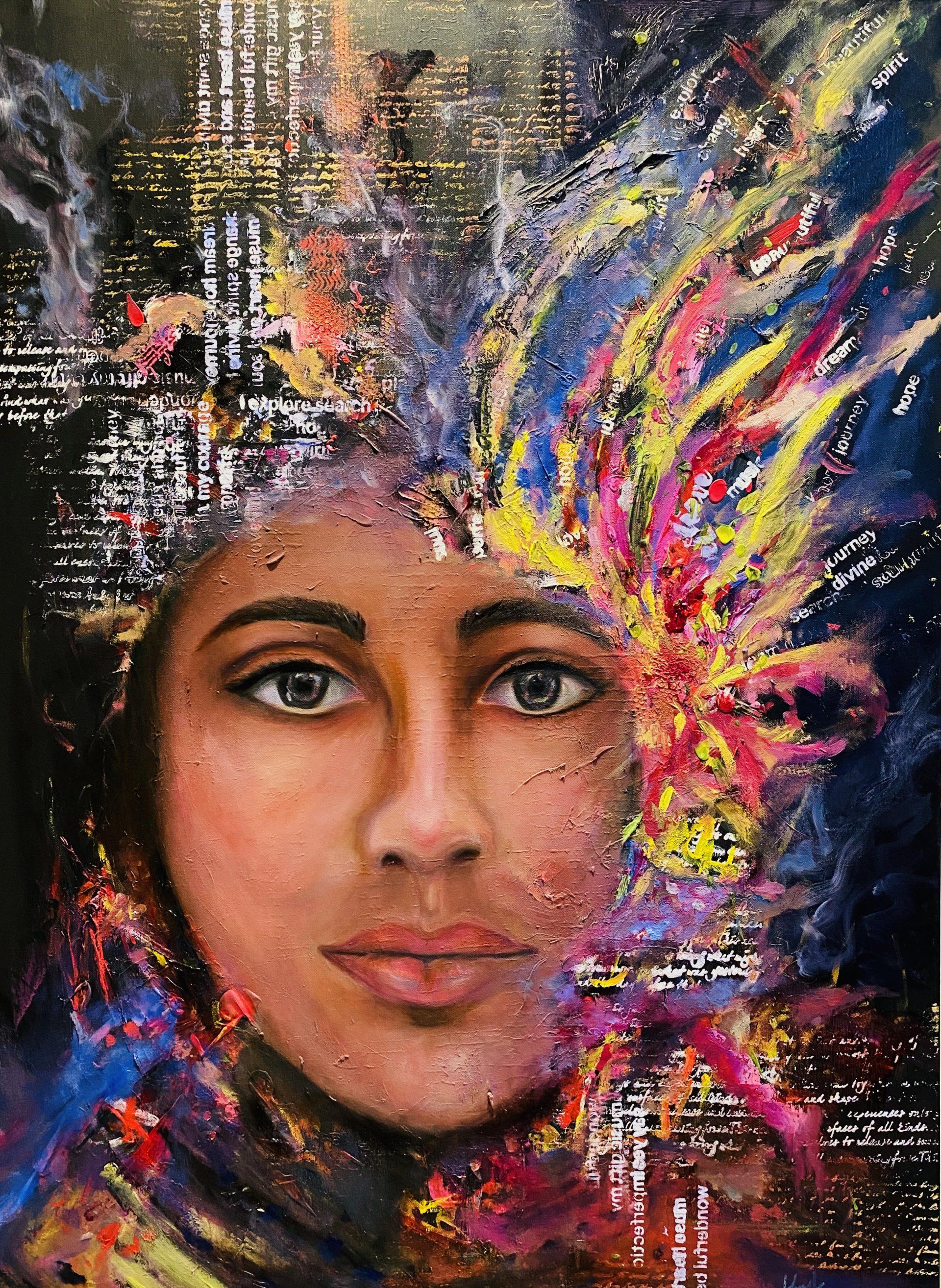 oil on canvas, portrait, spirit