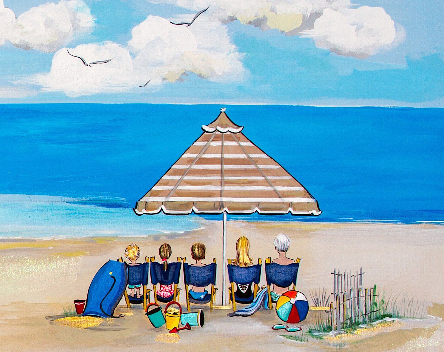 love the beach, beach art