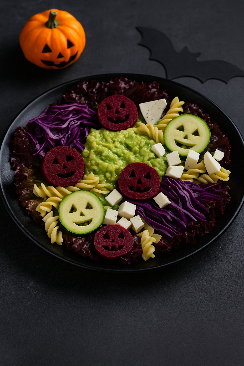 Ensalada terrorífica de Halloween: divertida, sana y fácil