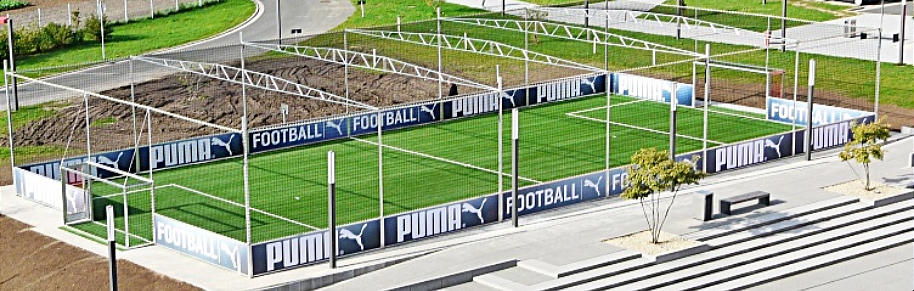 Ein von uns gebauter Soccercourt bei PUMA