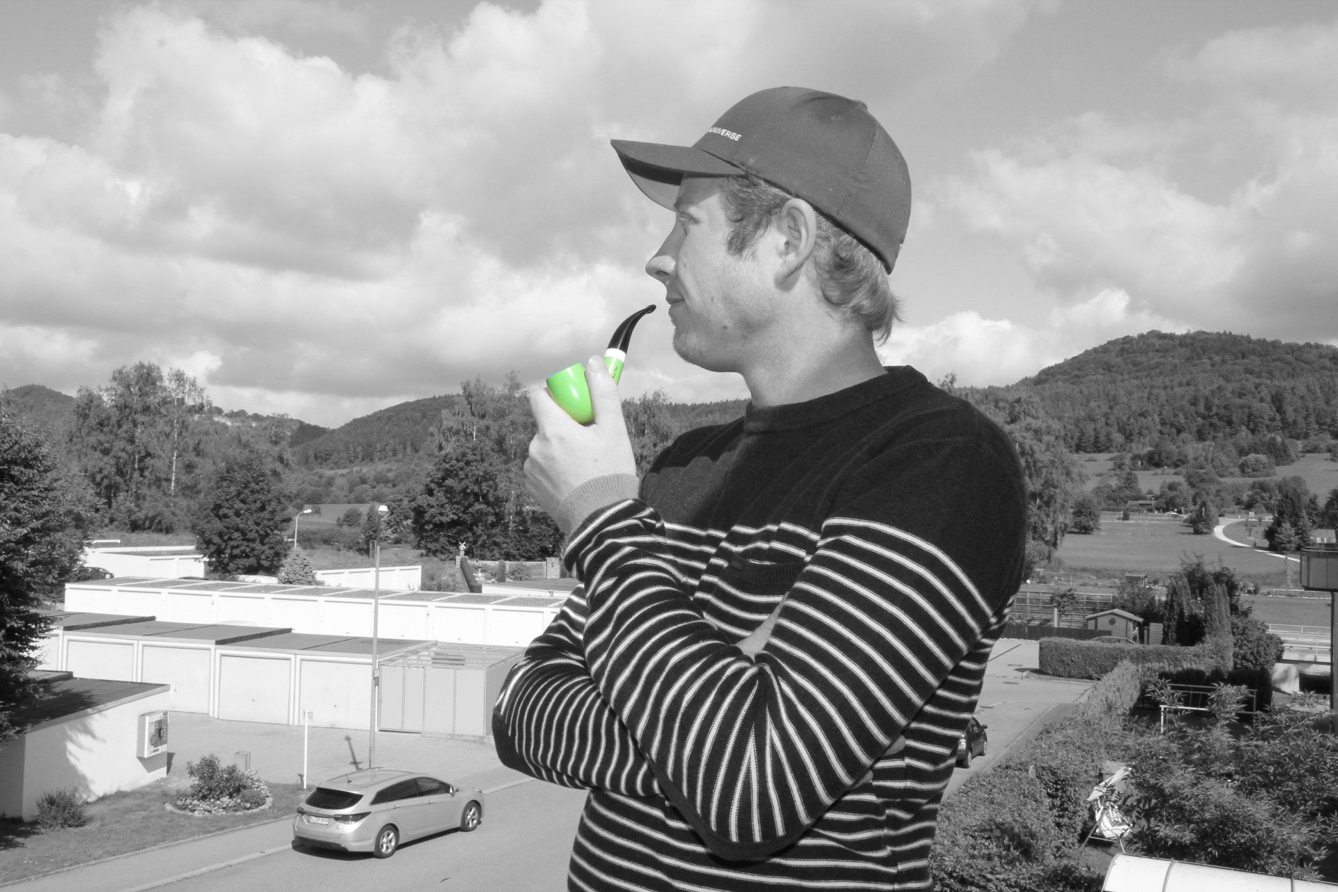 knallgrüne Tabakpfeife