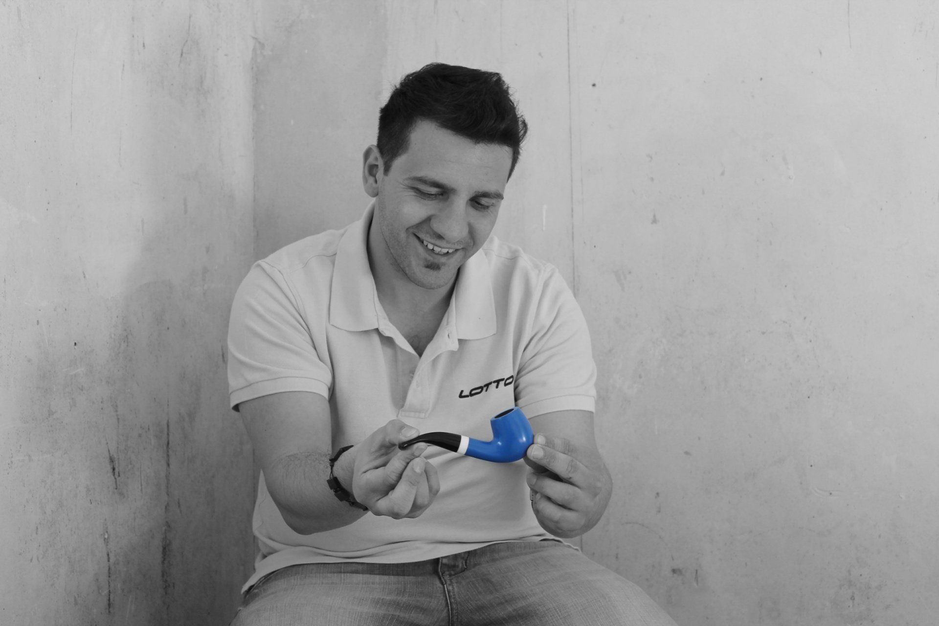 blaue designer Pfeife