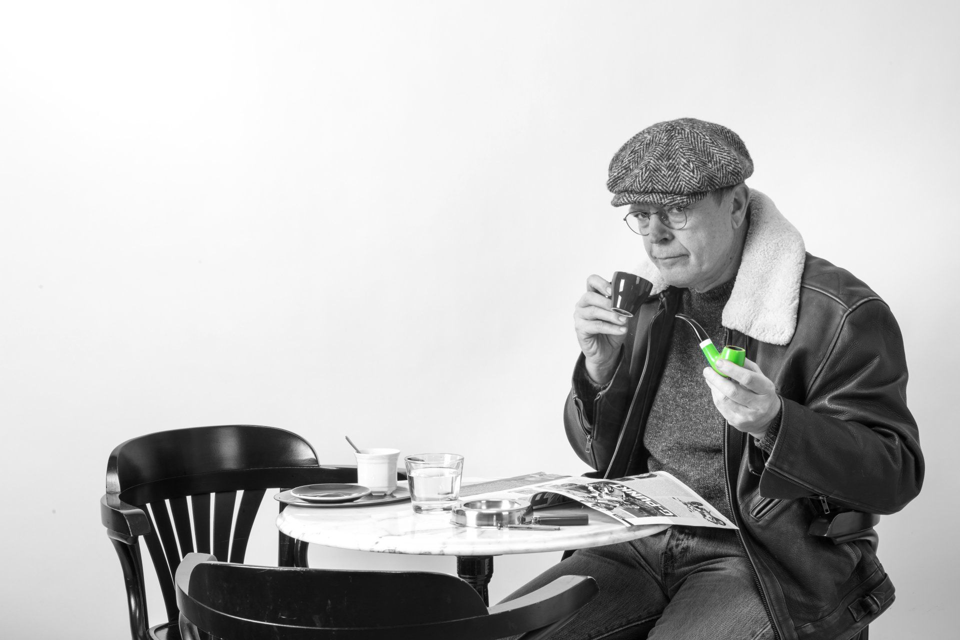 Stressabbau mit Pfeife rauchen