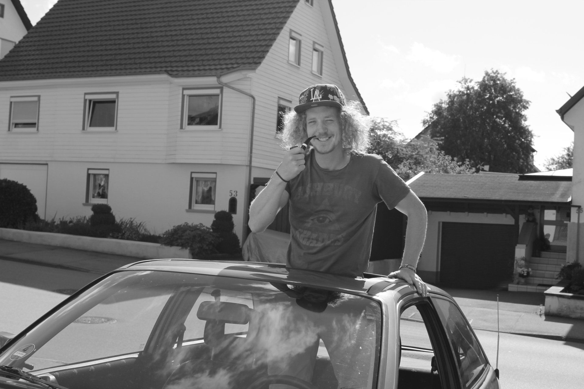 schwarze Tabak Pfeife