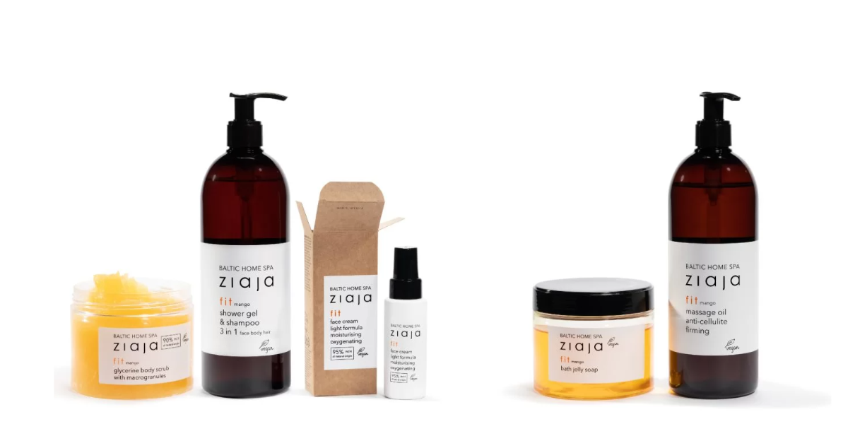 Baltic Home Spa Fit - Pflegelinie für Körper und Haar. Die Linie umfasst ein Duschgel, ein Peeling, eine Körpercreme und ein Shampoo, die alle mit natürlichen Inhaltsstoffen wie Meeresalgen, Salz und Sanddorn angereichert sind. Die Produkte revitalisieren die Haut und das Haar und versorgen sie mit Feuchtigkeit und Nährstoffen. Ideal für Menschen, die sich eine belebende und erfrischende Pflege wünschen, die sie an die Ostsee erinnert.