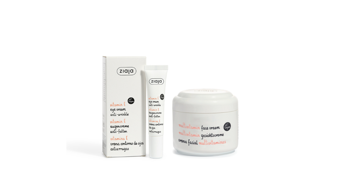 Ziaja Multivitamin - Pflegelinie für normale und trockene Haut. Die Linie umfasst eine Tagescreme, eine Nachtcreme und ein Serum, die alle mit wertvollen Inhaltsstoffen wie Vitamin A, E, C und F angereichert sind. Die Produkte spenden Feuchtigkeit und nähren die Haut intensiv, um sie zu schützen und zu regenerieren. Ideal für Menschen, die eine vollständige Pflege für ihre normale oder trockene Haut suchen, um sie mit essentiellen Nährstoffen zu versorgen und ihr Strahlen zu verleihen.
