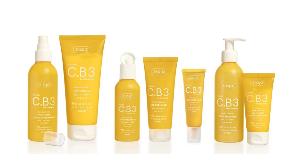 Ziaja Vitamin C + B3 Niacinamide. Multivitamin Hautpflege.