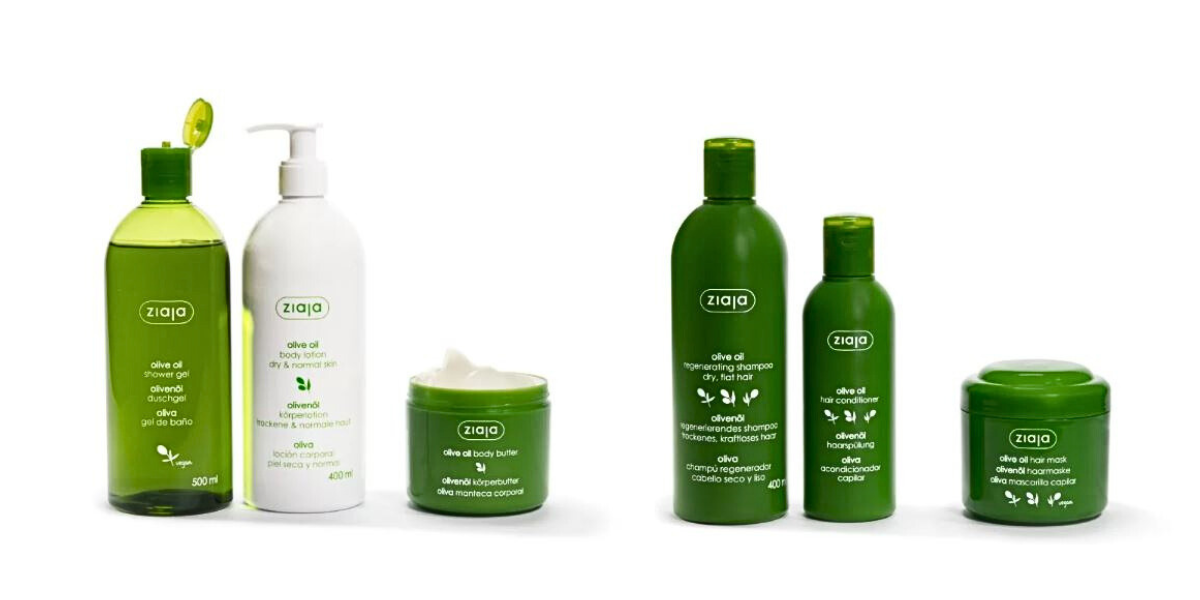 Olivenöl-Linie: Nährende Pflegeprodukte auf Basis von Olivenöl, ideal für trockene und reife Haut.
