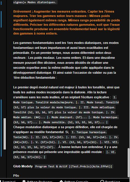 Le commentaire _ Une zone