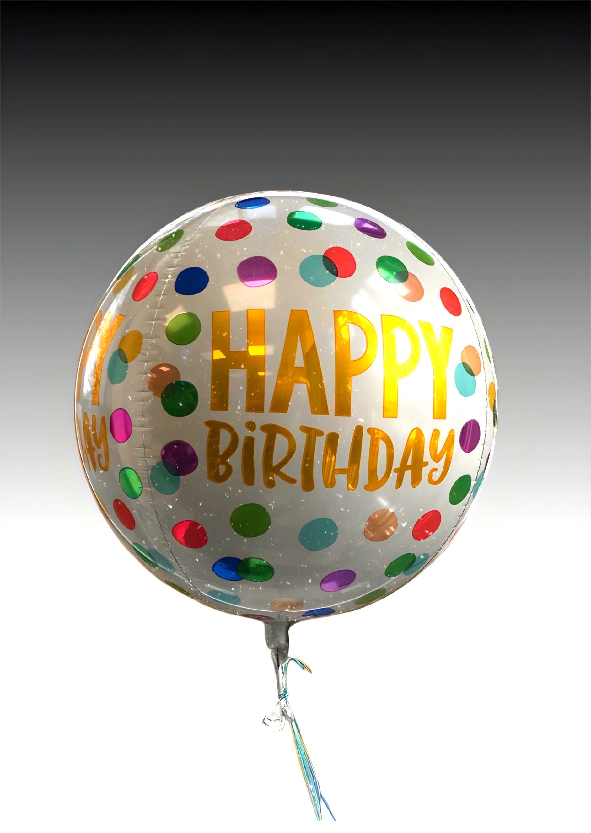 heliumballon-happy birthday-weiß-gepunktet-kugelrund-goldene schrift