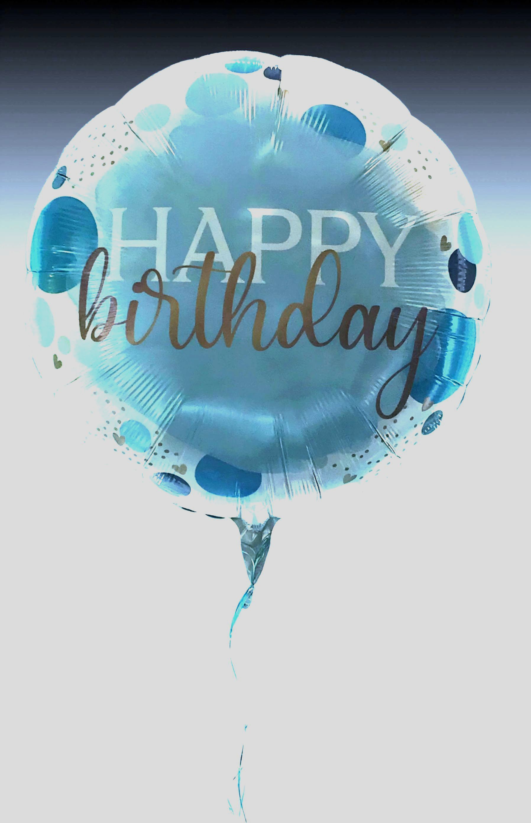 heliumballon-happy birthday-43cm-blau