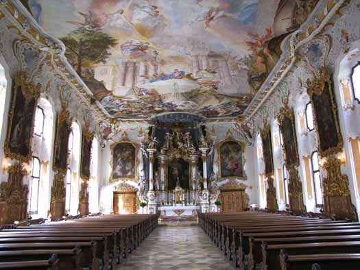 Innenansicht Asam Kirche in Ingolstadt