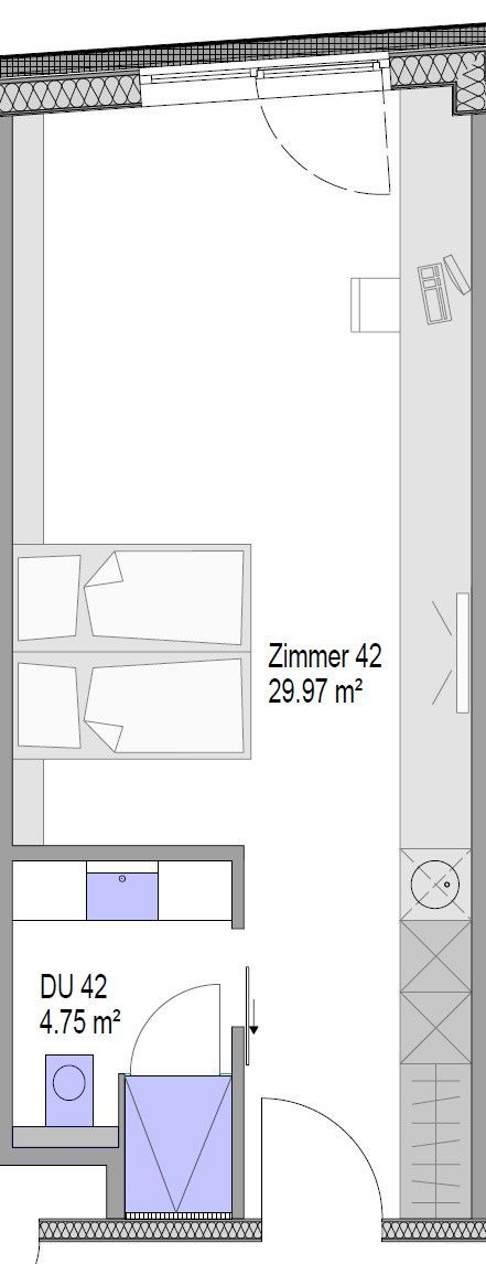 Grundrissplan 1 Familienzimmer Cityhotel Neumarkt