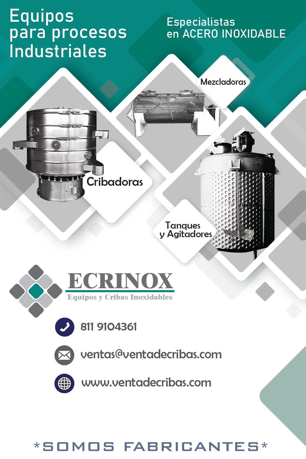 Precio de mezcladoras fabricación y venta México