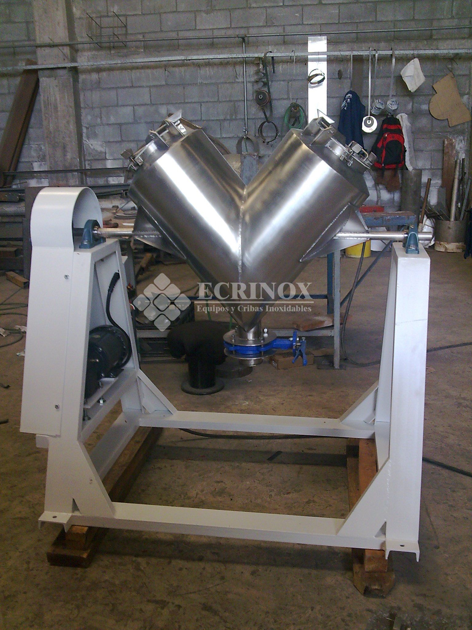 Mezcladoras industrial de sólidos en acero inoxidable