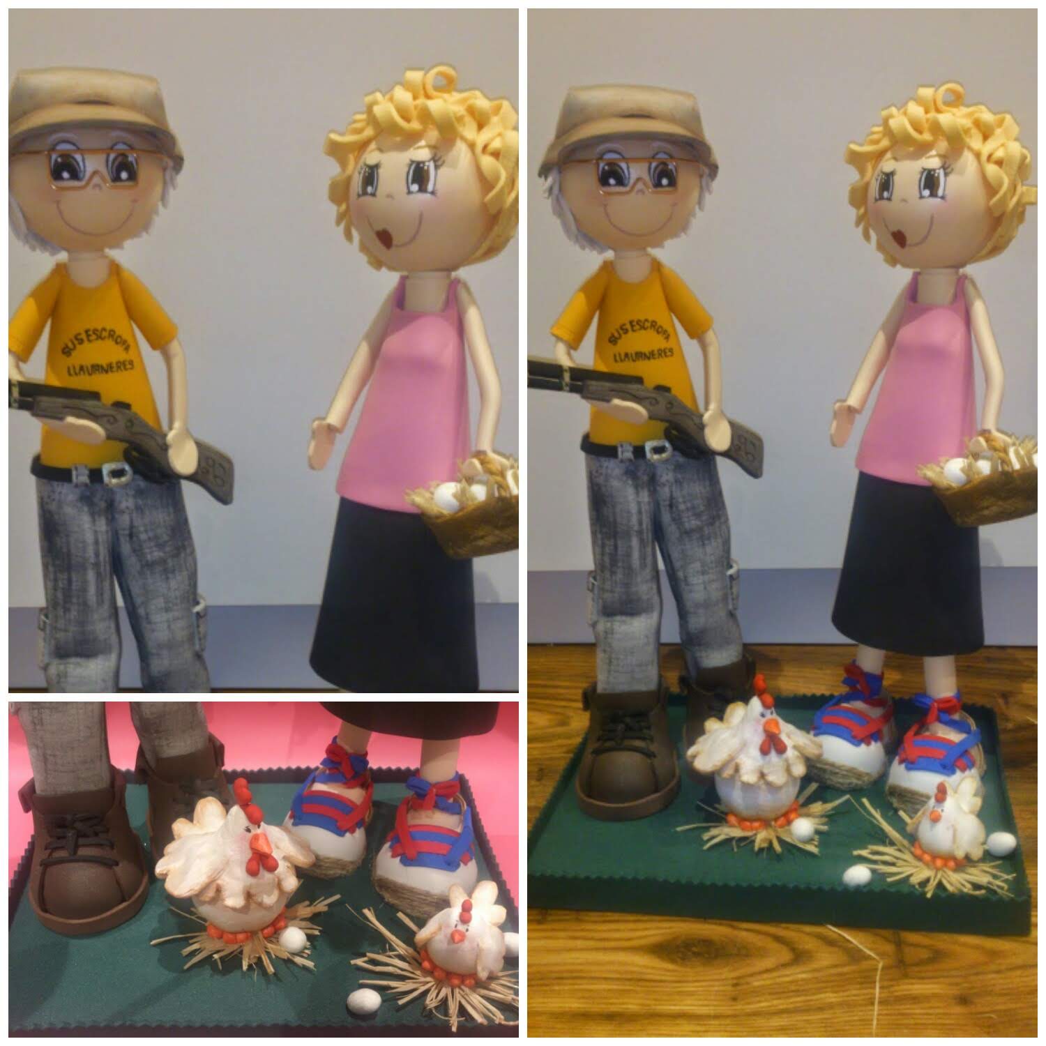 fofuchas personalizadas, fofucha personalizada, fofucha personalizada de pareja de abuelitos