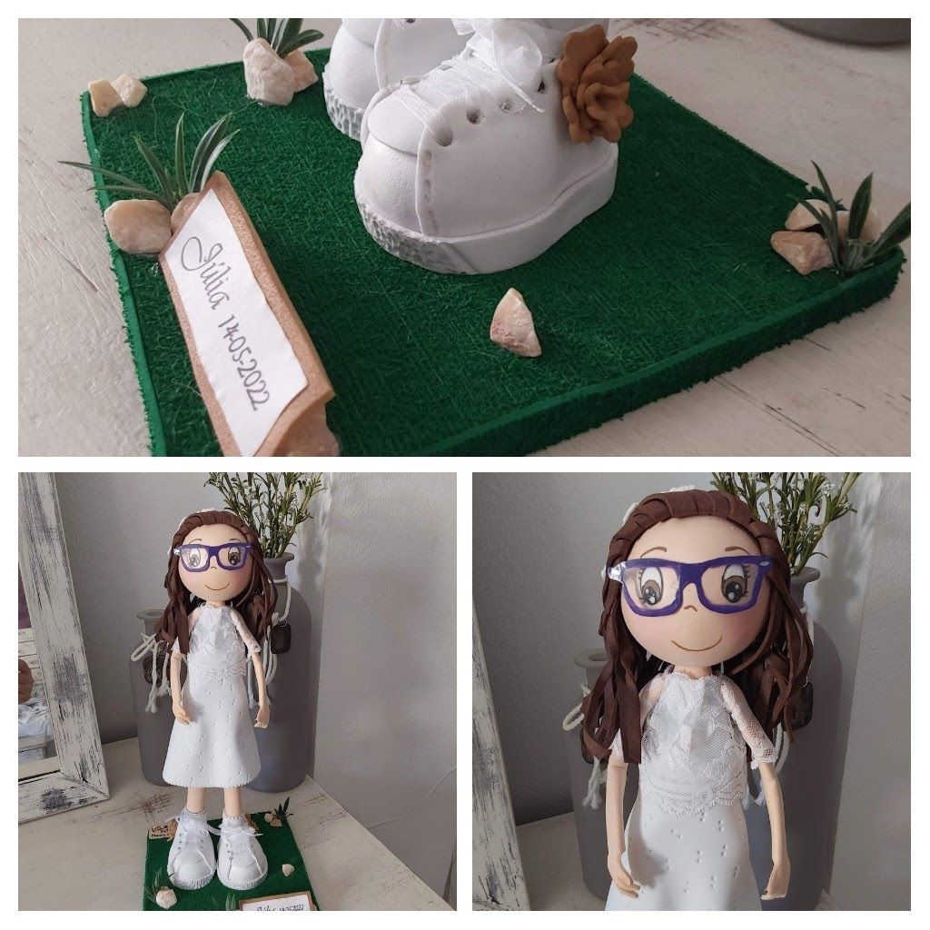 fofucha personalizada, fofuchas personalizadas, fofucha comunión, fofucha de comunión