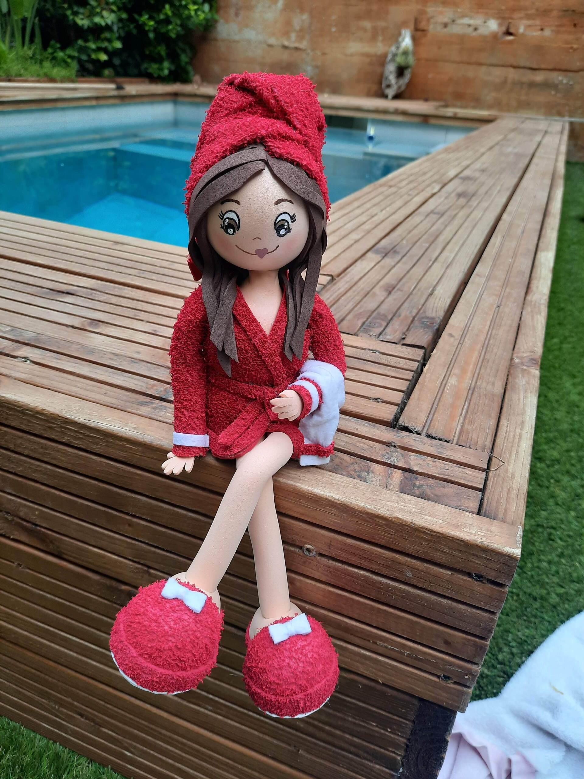 fofucha con toalla, fofuchas personalizadas, fofucha personalizada