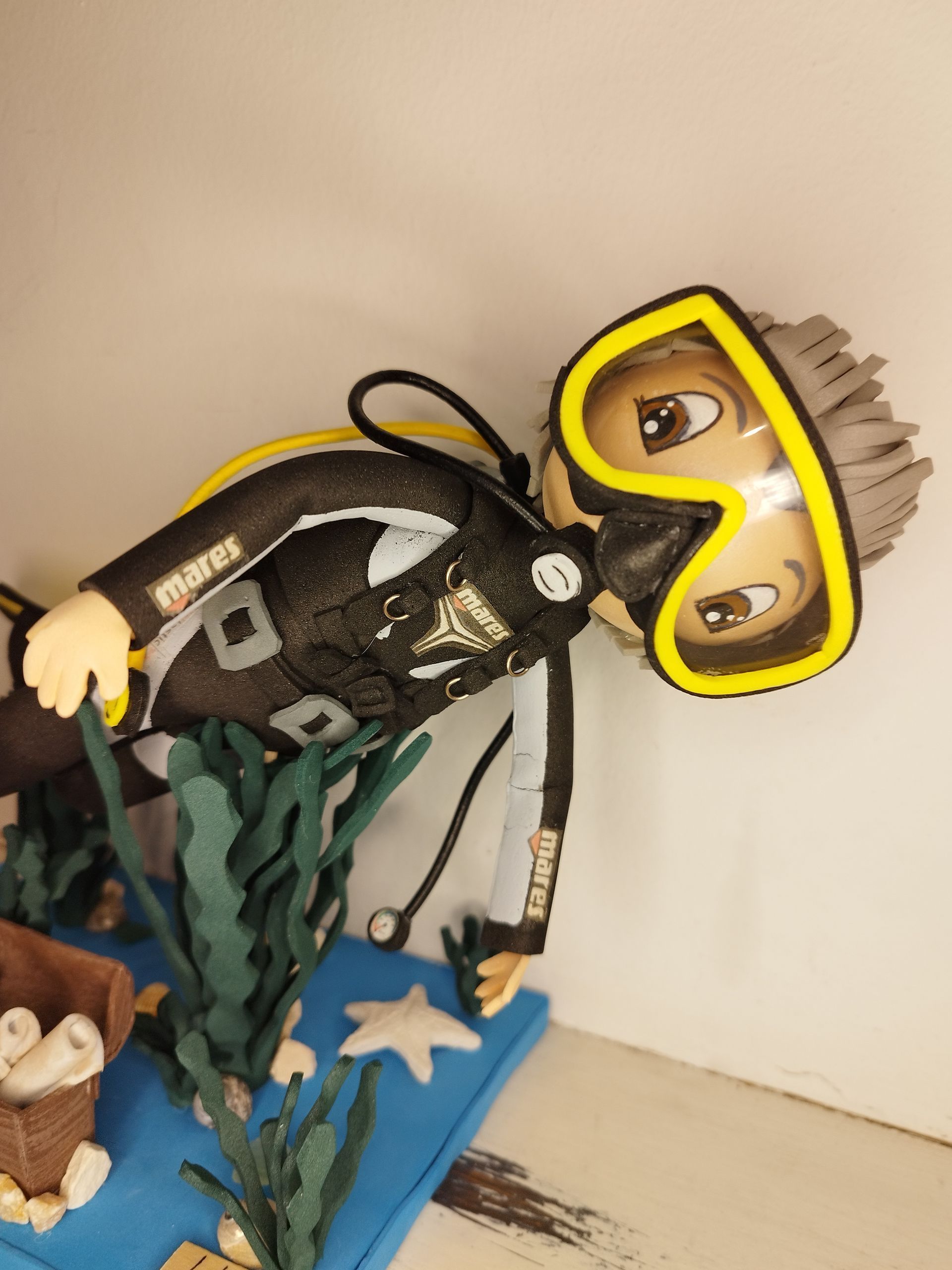 Fofuchas personalizadas de Buzo, Buceador, fofucha personalizada,