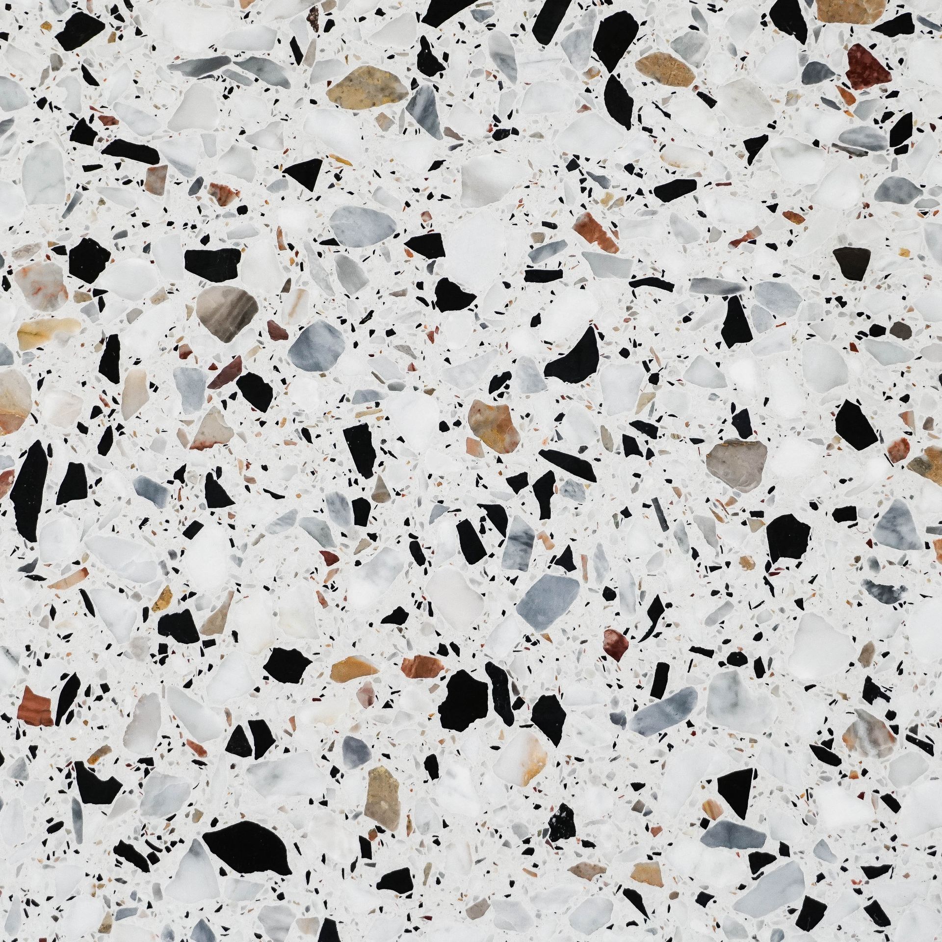 Close up of a Terrazzo tile