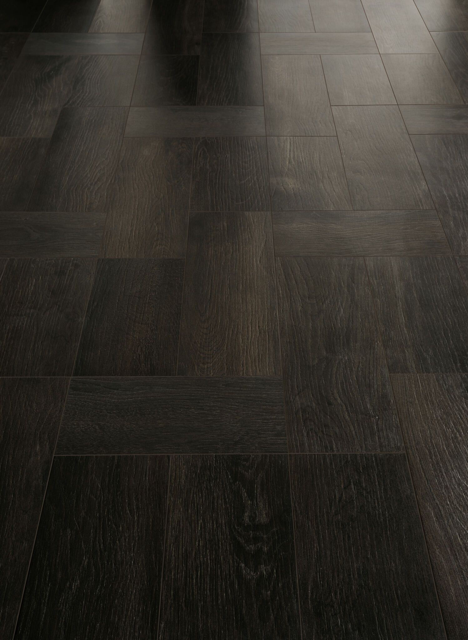 dark brown wood tiels close up of the floor tiles