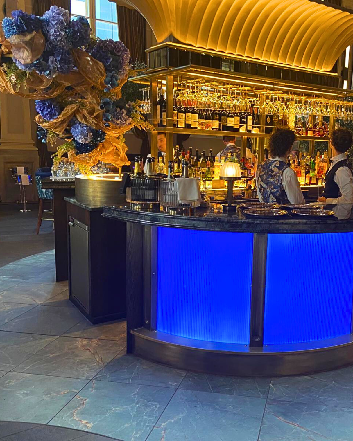 Bar in operation at the cut and craft in Manchester