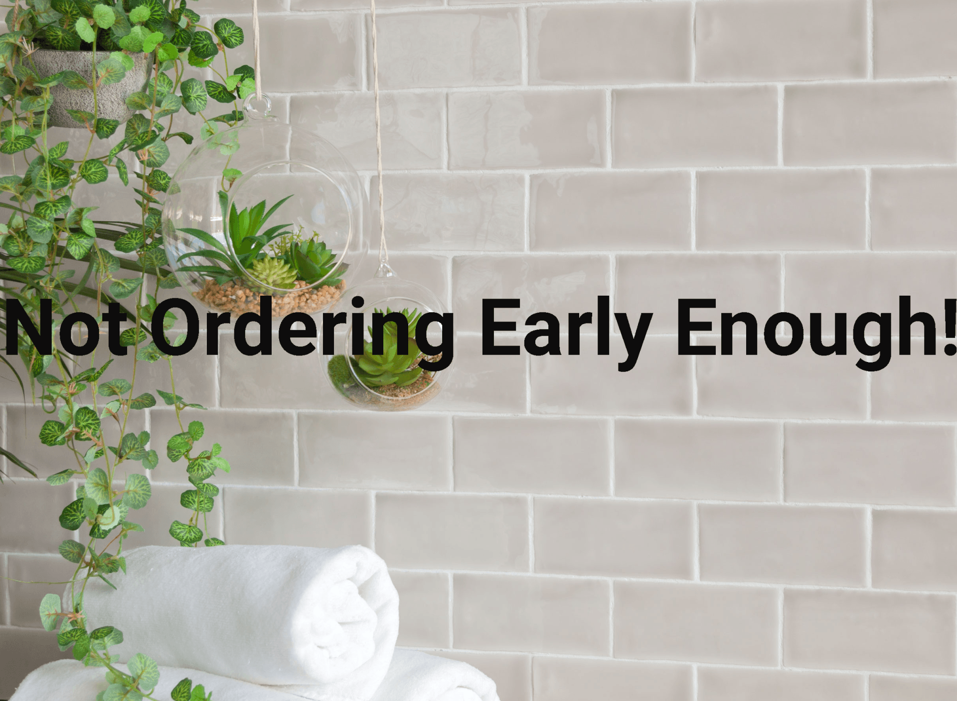 Metro wall tiles with writing infront