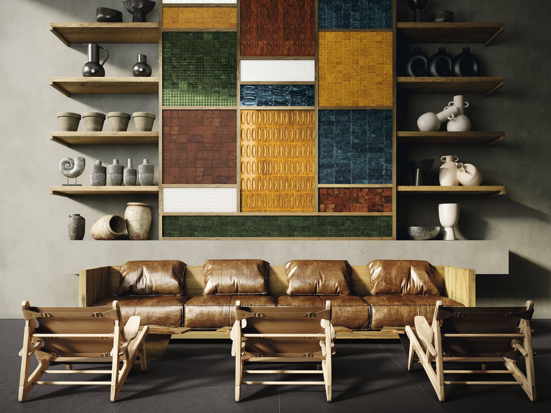 Convex square range on a feature wall