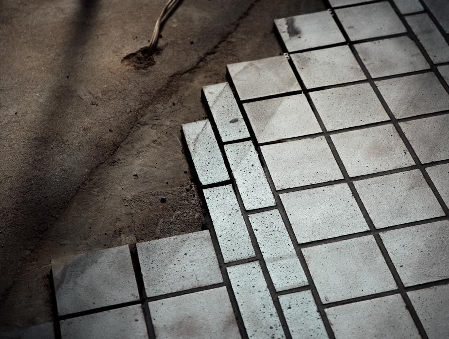 quarry tiles shown outside as a way of showing there durablitly