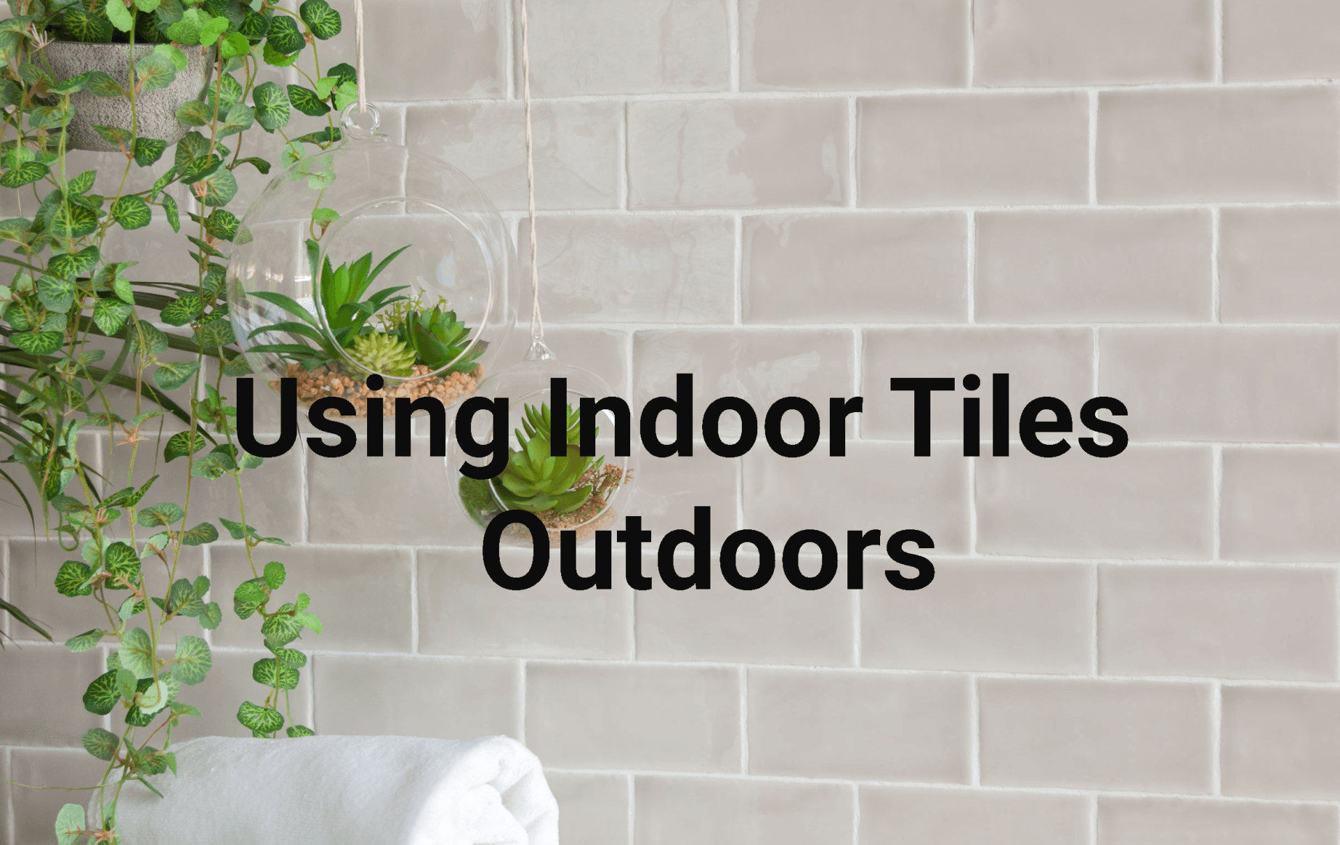 Metro wall tiles with writing infront