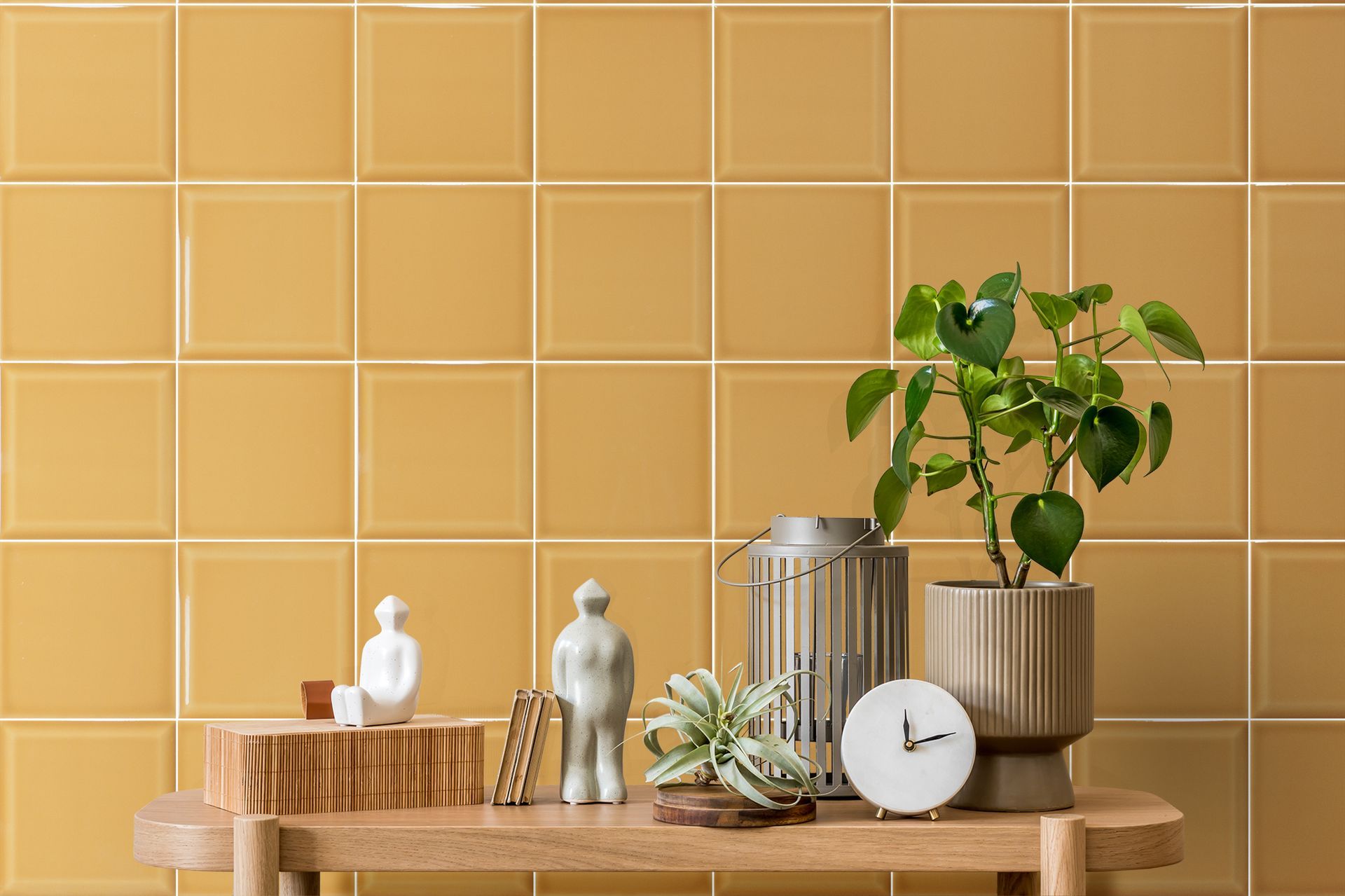 Heritage mustard used on the wall