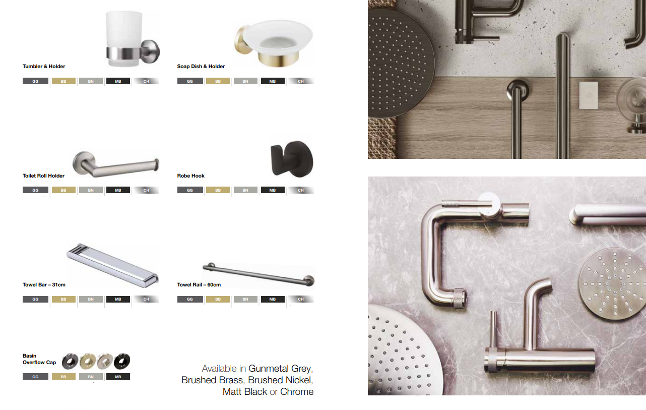 A info sheet of our brassware at archi.tile