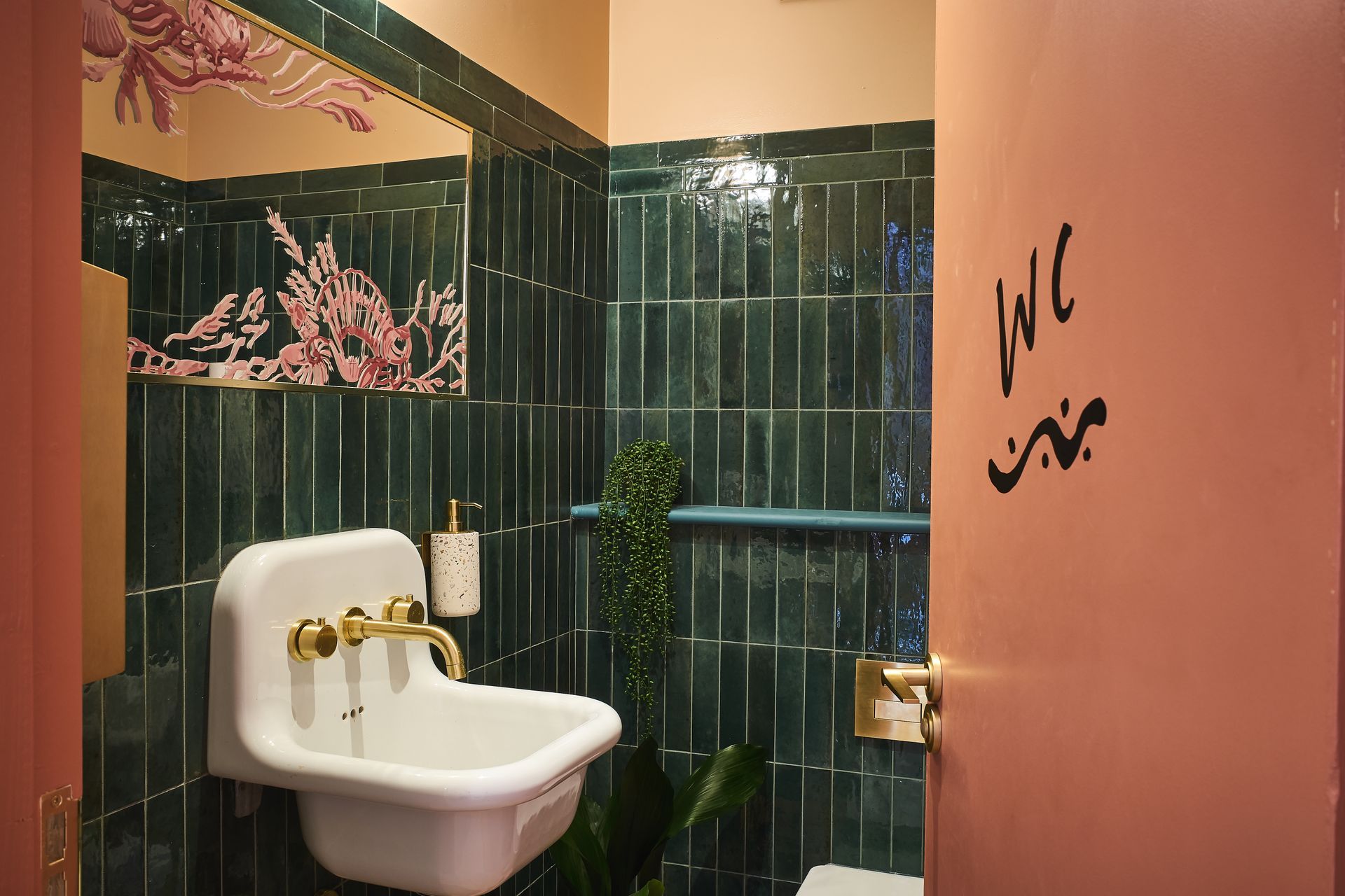 bocca bocca green tiles inside there bathroom