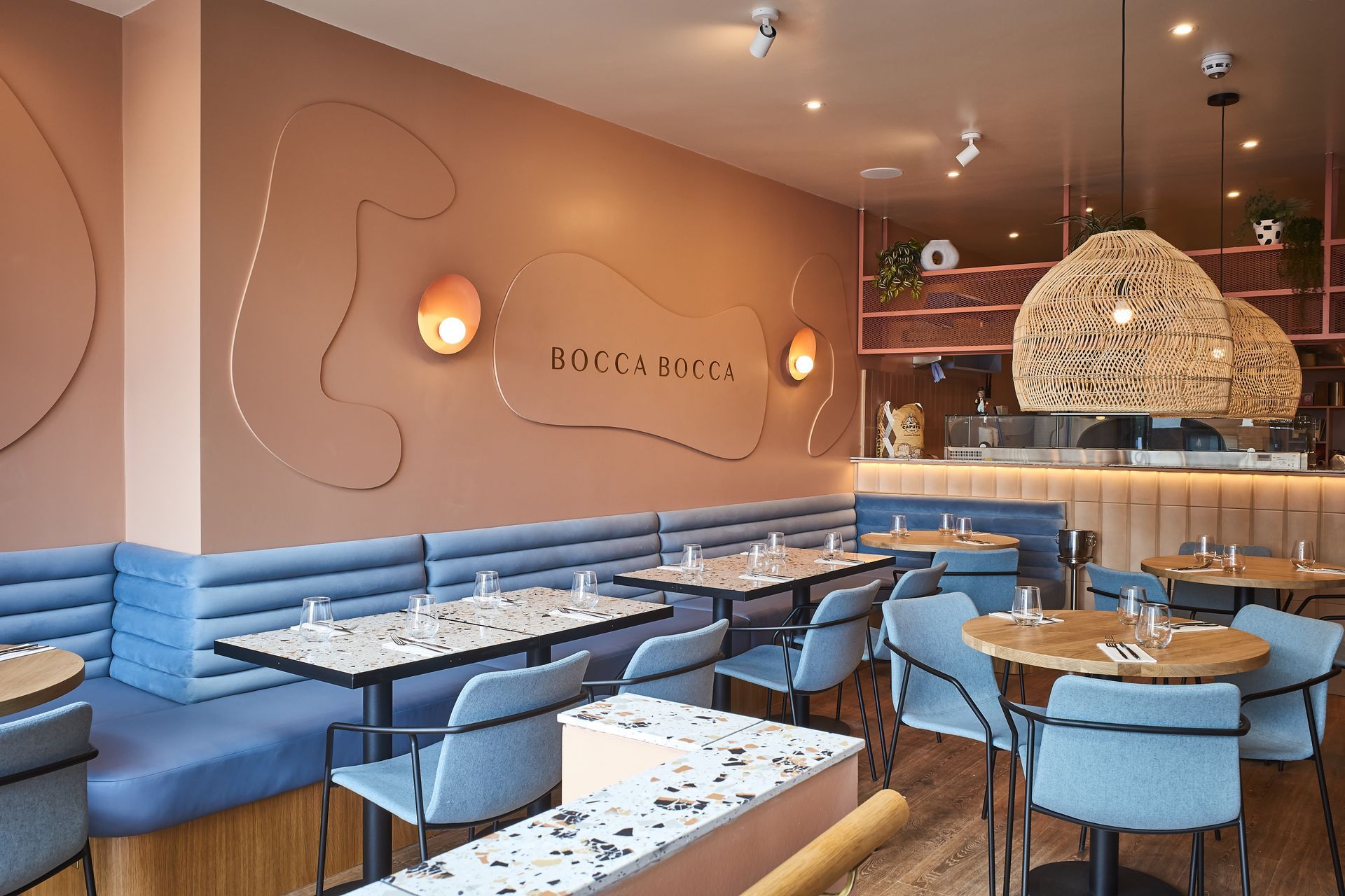 Terrazzo tabled at the bocca bocca resutarant