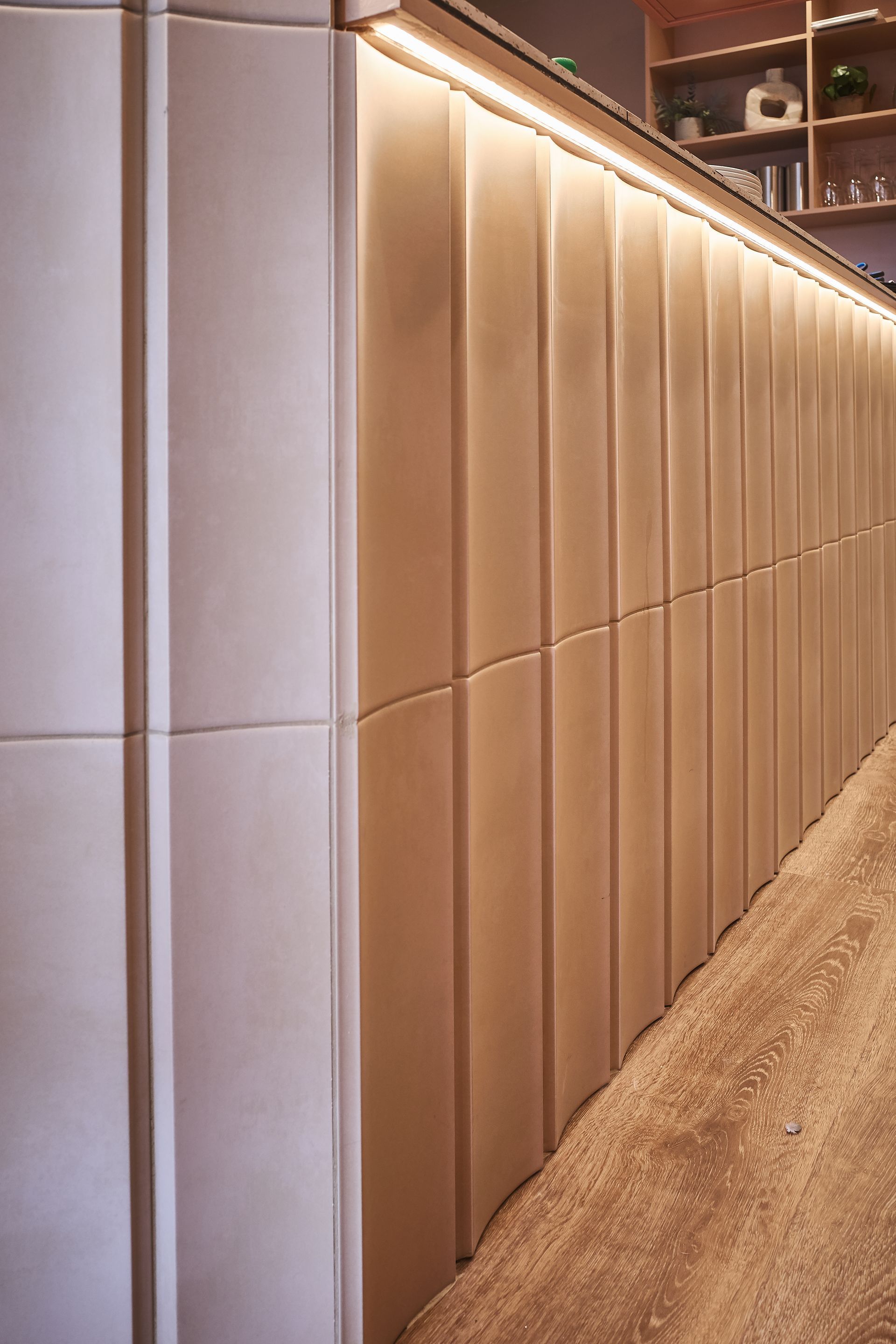 close up of the tiles at bocca bocca