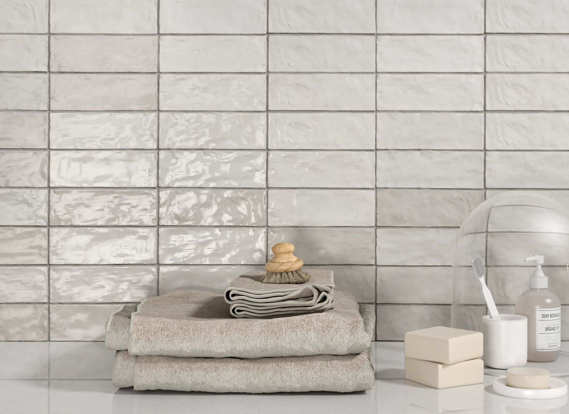 Lyon tiles - White Fresh white bathroom, Minimalist aesthetic, lyon tiles