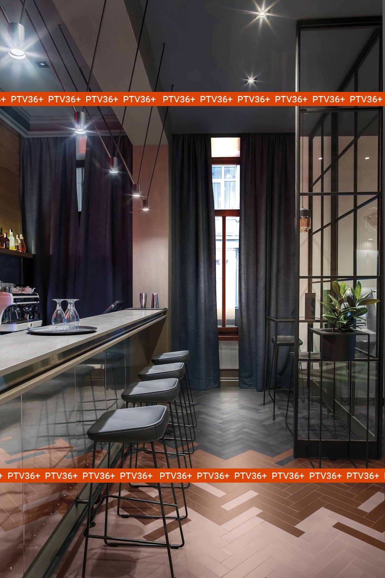 metro wall tiles used in a bar