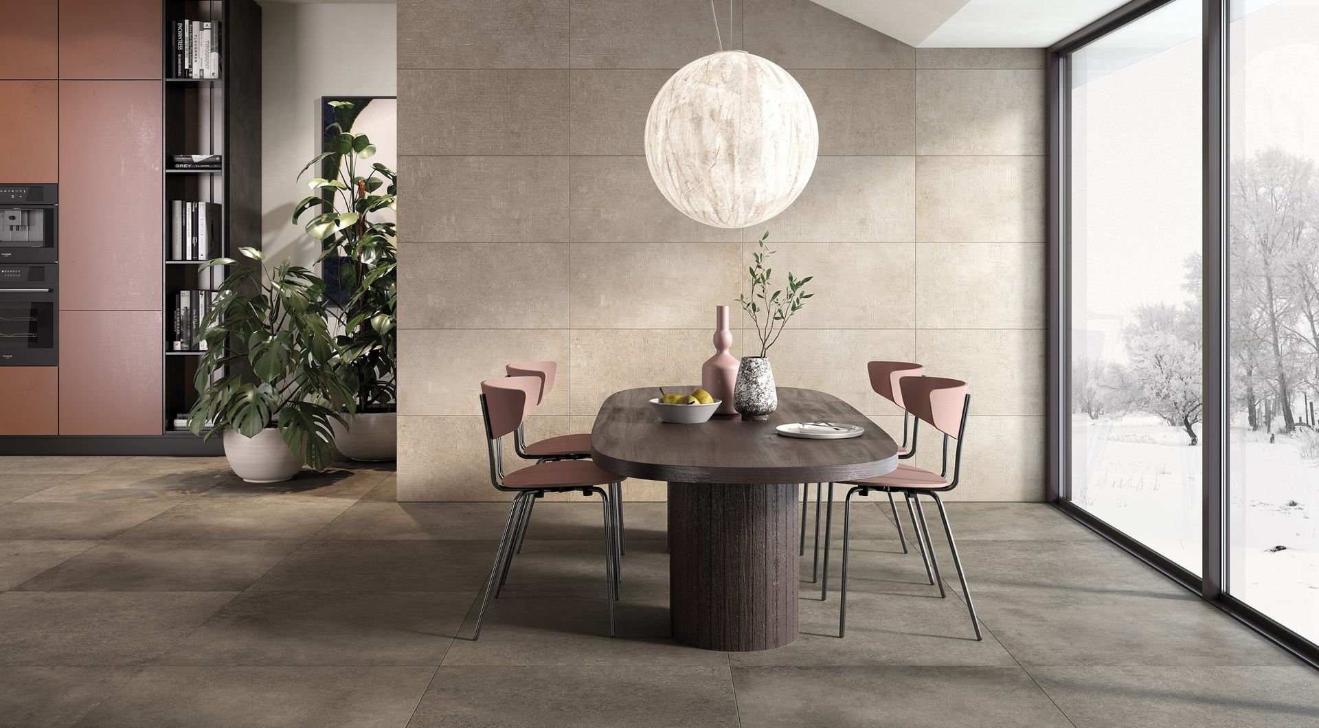 office room ,balcony ,white chairs , patio tiles