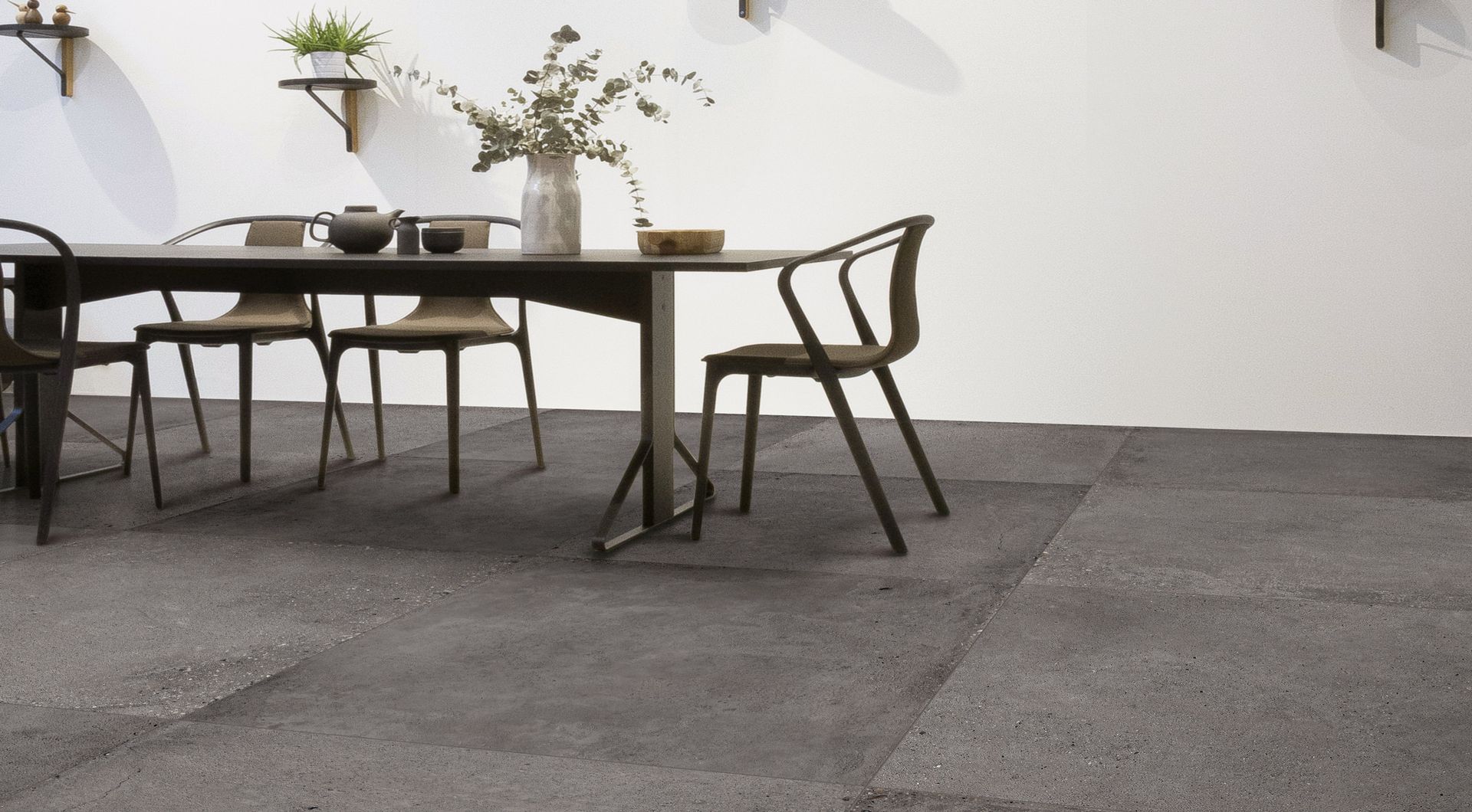 Milano black used outside to patio the floor