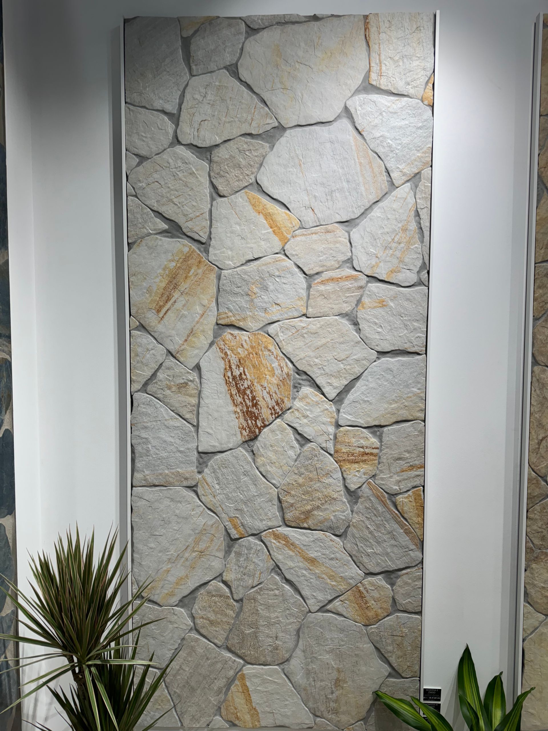 Ravello range on the walls and floor in a showroom