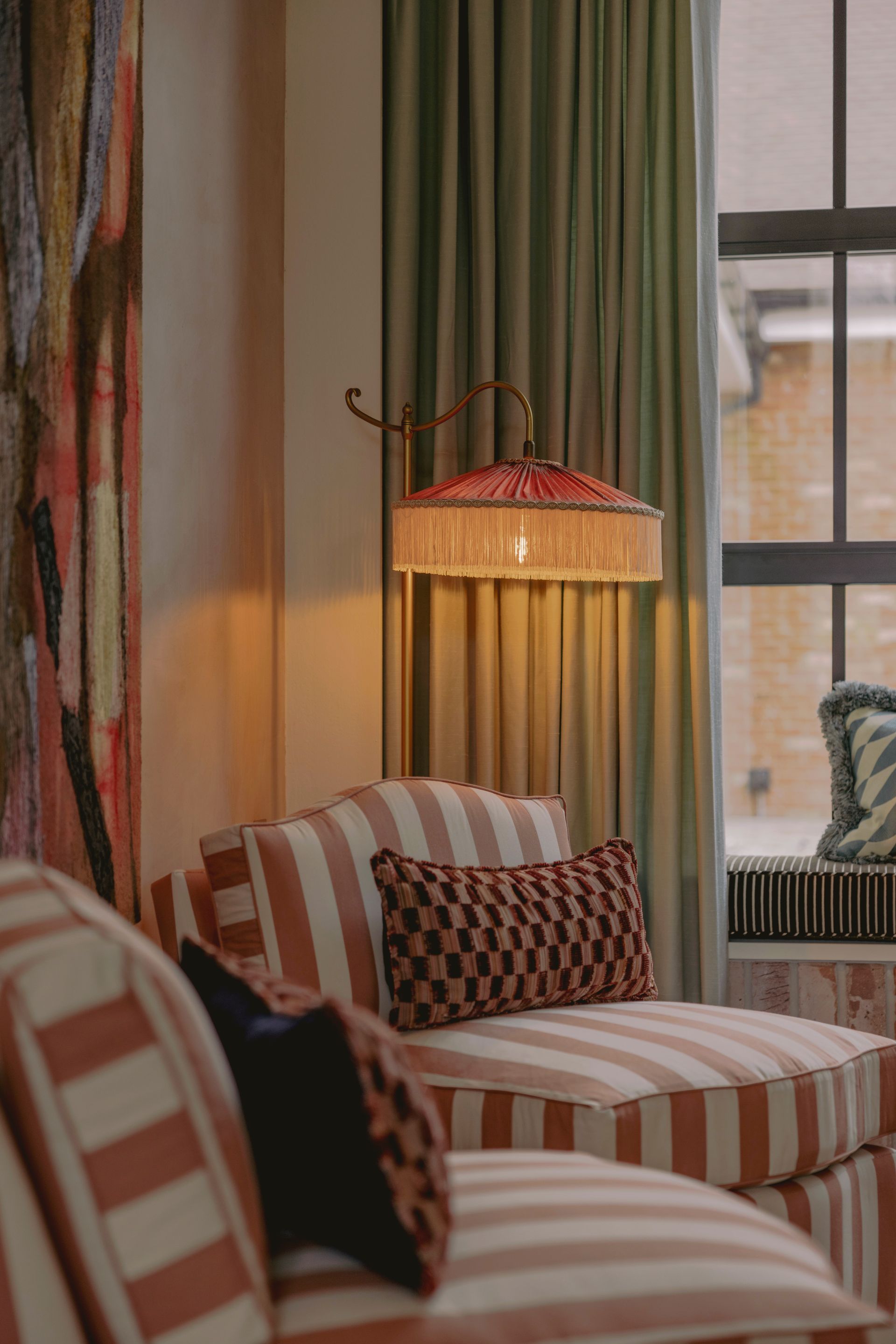 Close up of golf lodge interior