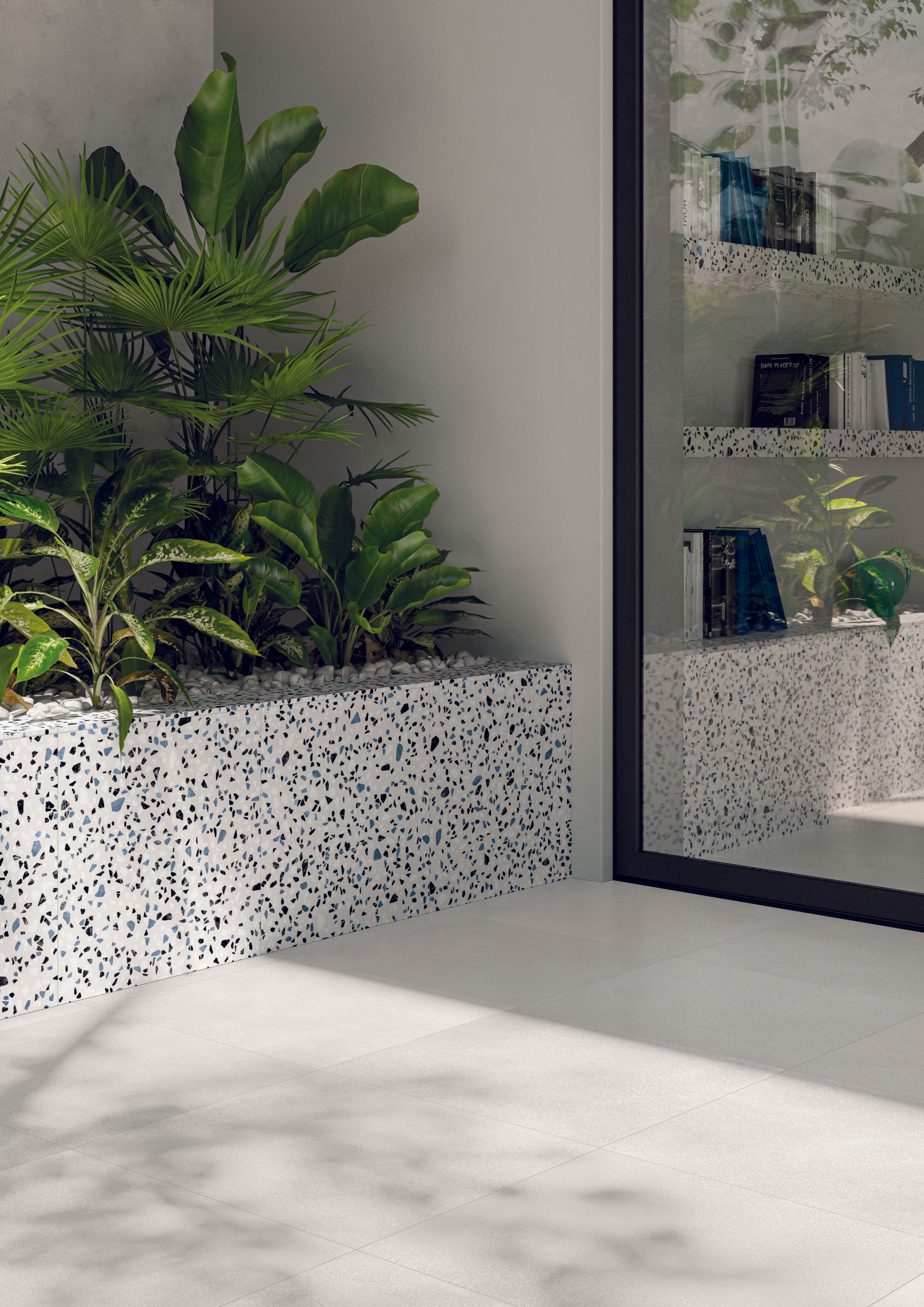 terrazzo tiles , house design with a sophisticated look