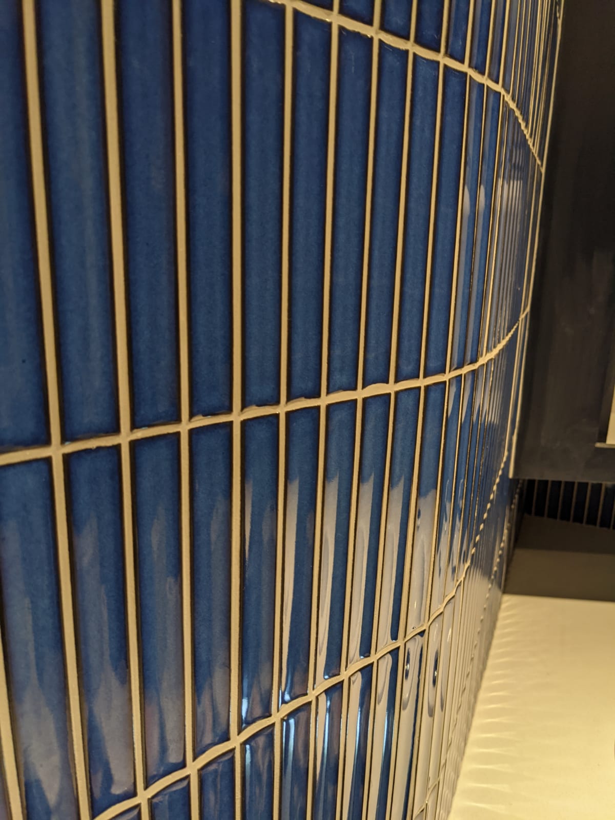 blue kitkat mosaic wall tiles close