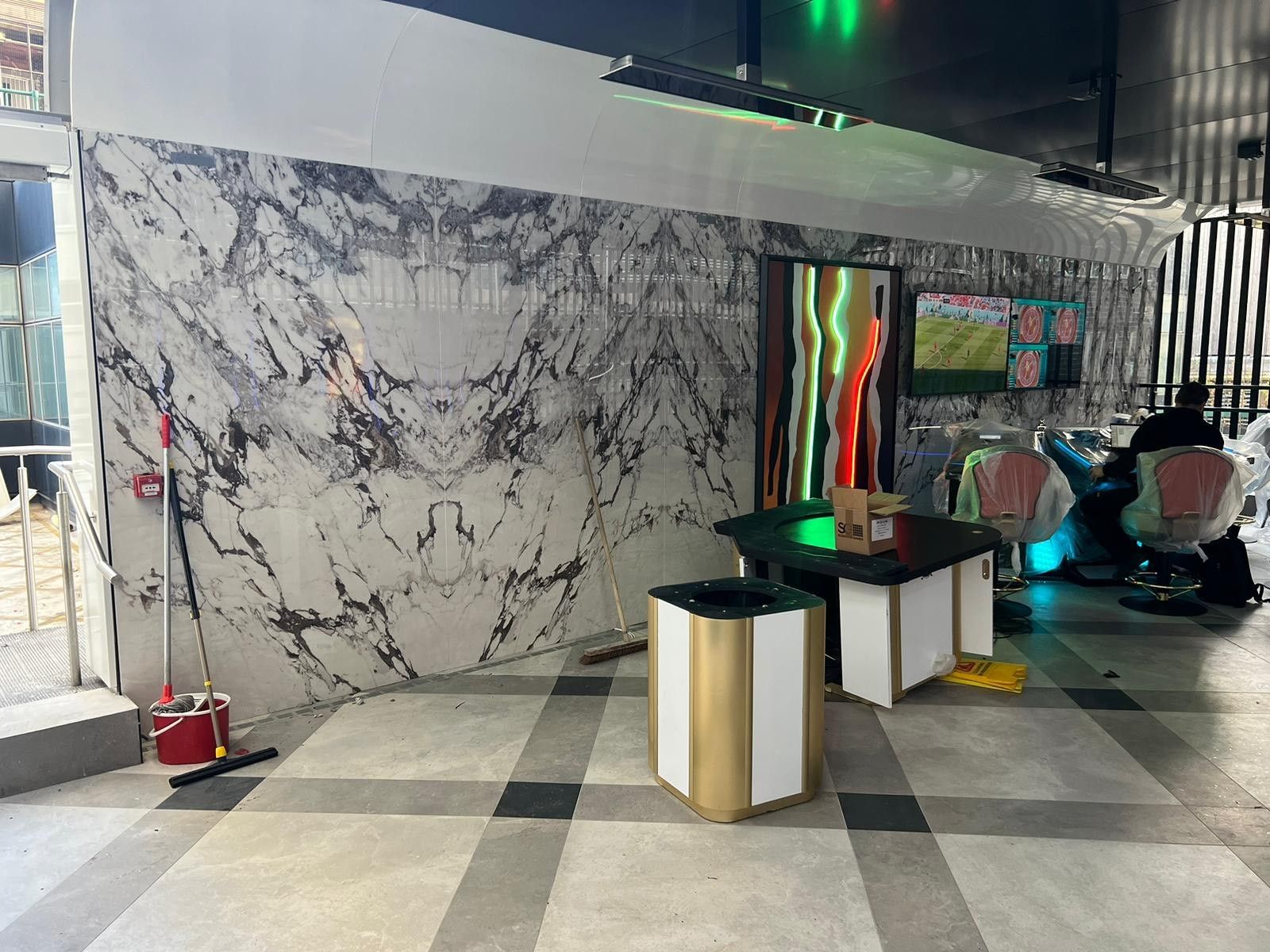 feature wall in mayfair casino