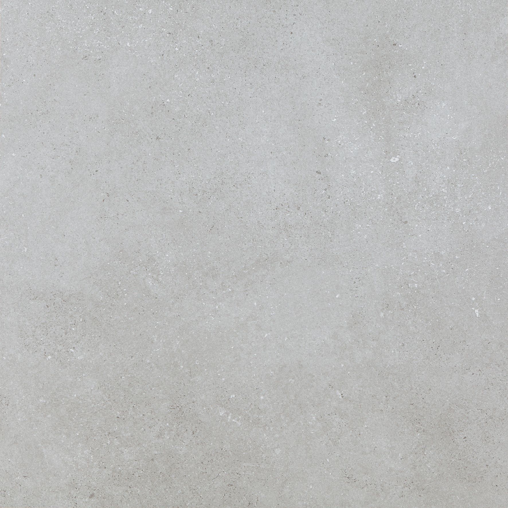 Smooth light grey large format tile with a subtle concrete-like texture.